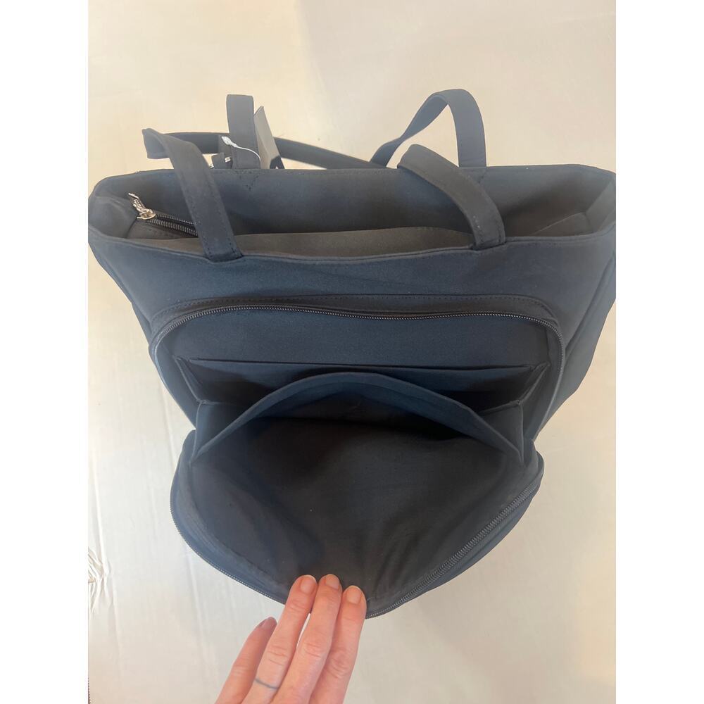 Totes black microfiber organizer tote bag black NWT - Picture 6 of 13
